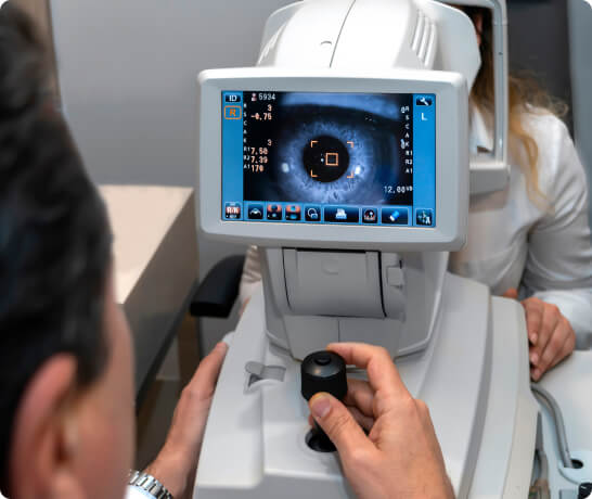 Diabetic Eye Exam at Positive Eye Ons